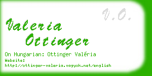 valeria ottinger business card